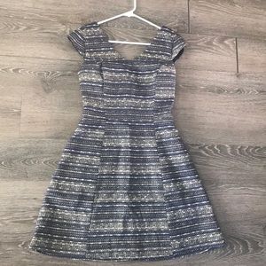 Lilly Pulitzer Navy & Gold Tweed Dress